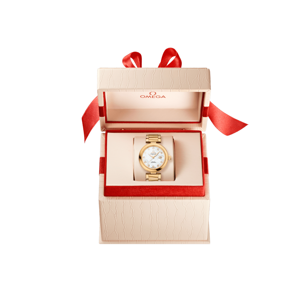 Omega LadyMatic Yellow Gold Mother of Pearl Dial 34mm 425.60.34.20