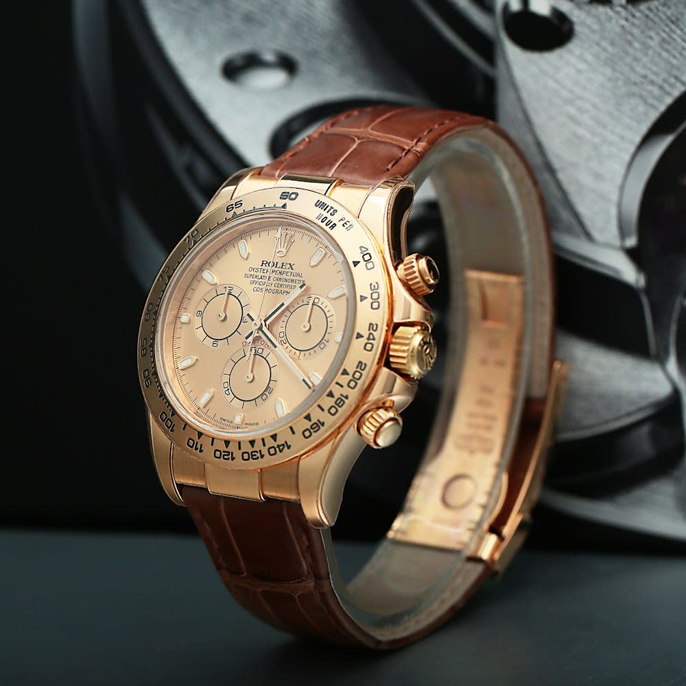 Rolex Daytona Yellow Gold Champagne Dial 40mm 116518-0131 - Make