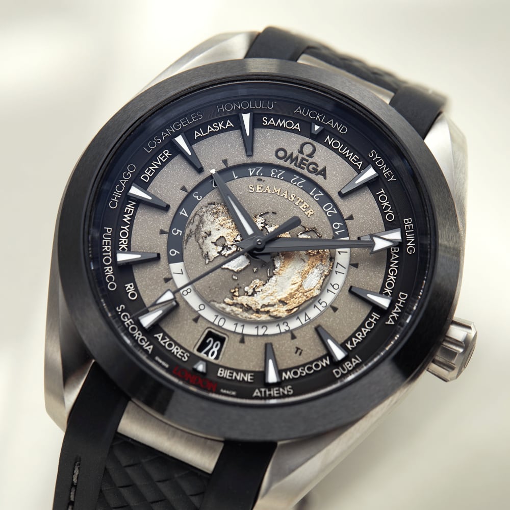 Omega Aqua Terra Worldtimer Titanium Grey Dial 43mm 220.92.43.22