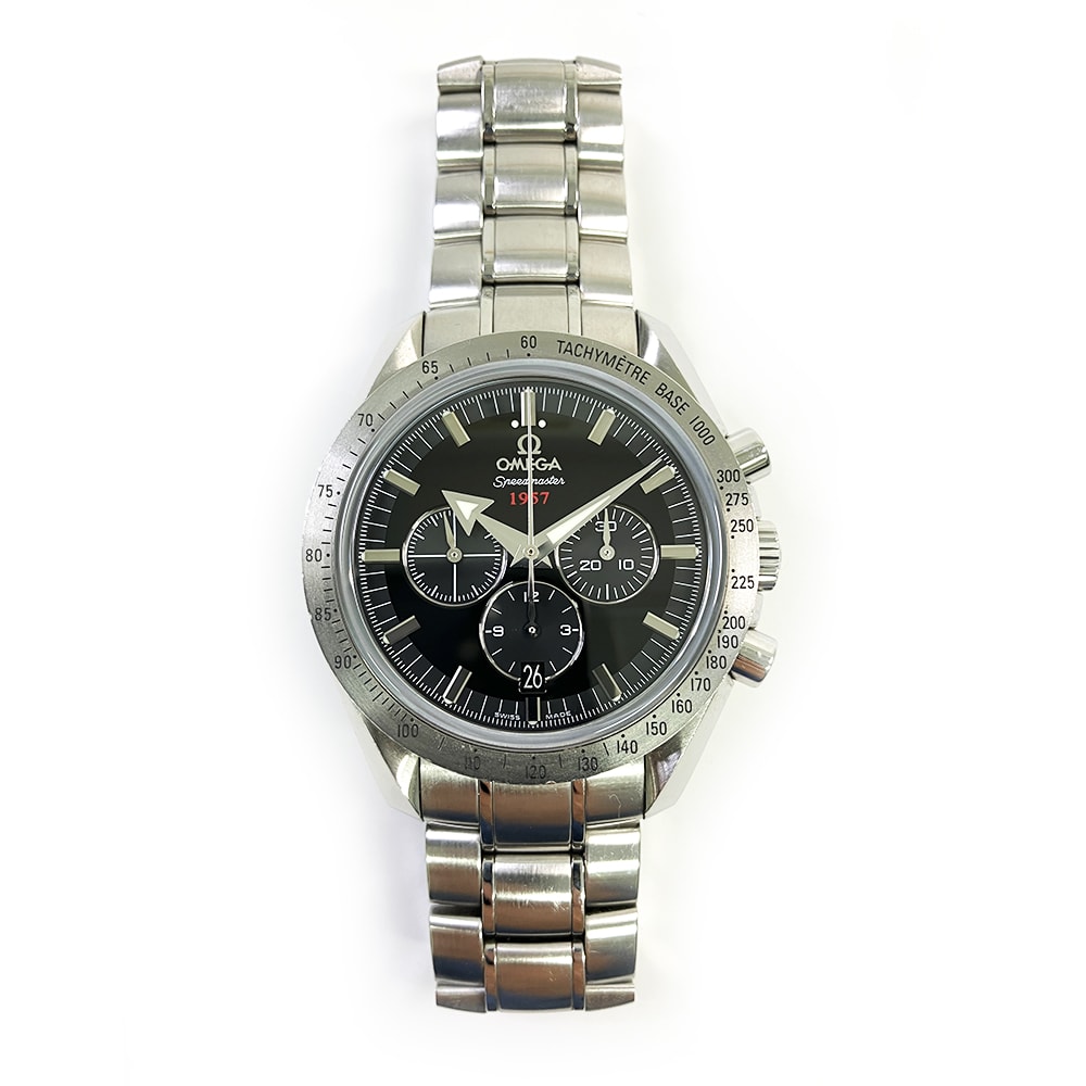オラクルマスターセット Omega Speedmaster Broad Arrow Steel Black