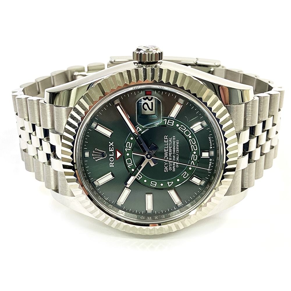 Rolex Sky-Dweller Steel Jubilee Green Dial 42mm 336934-0002