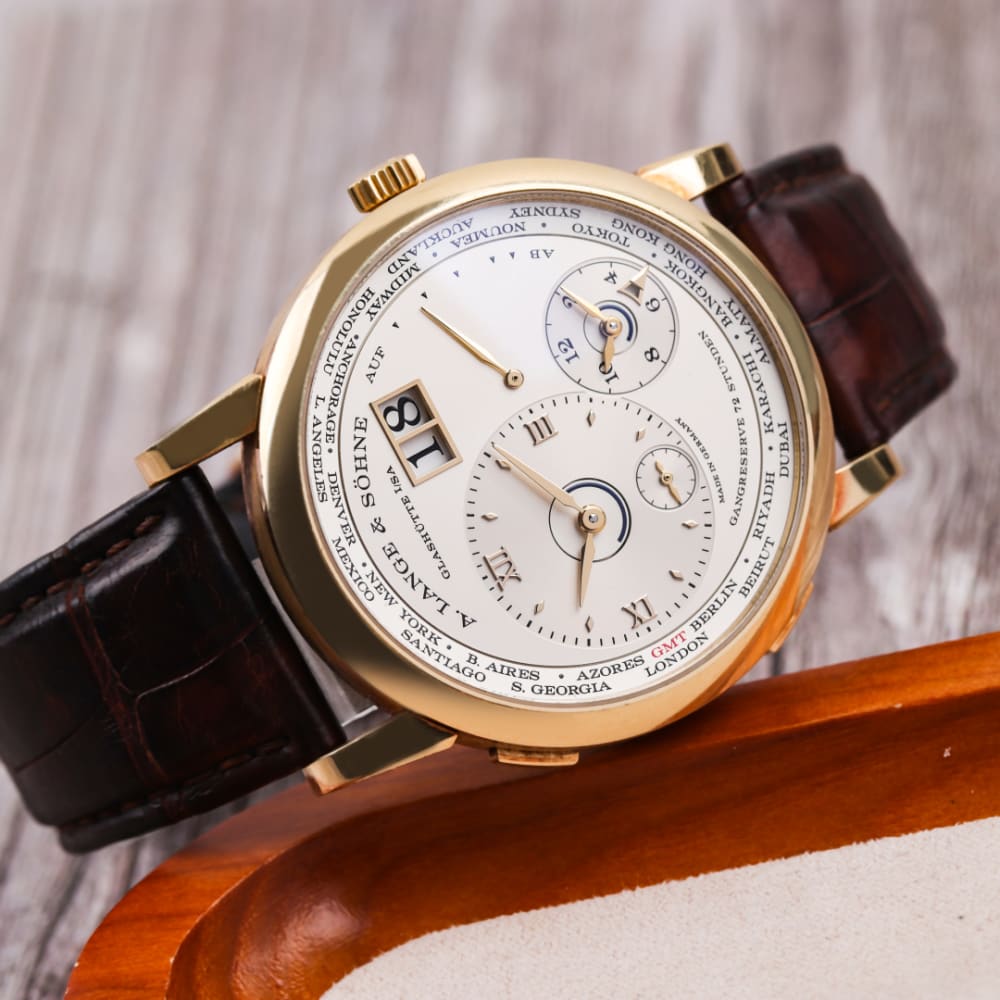A. Lange & Söhne Lange 1 Timezone Yellow Gold Champagne Dial 41mm