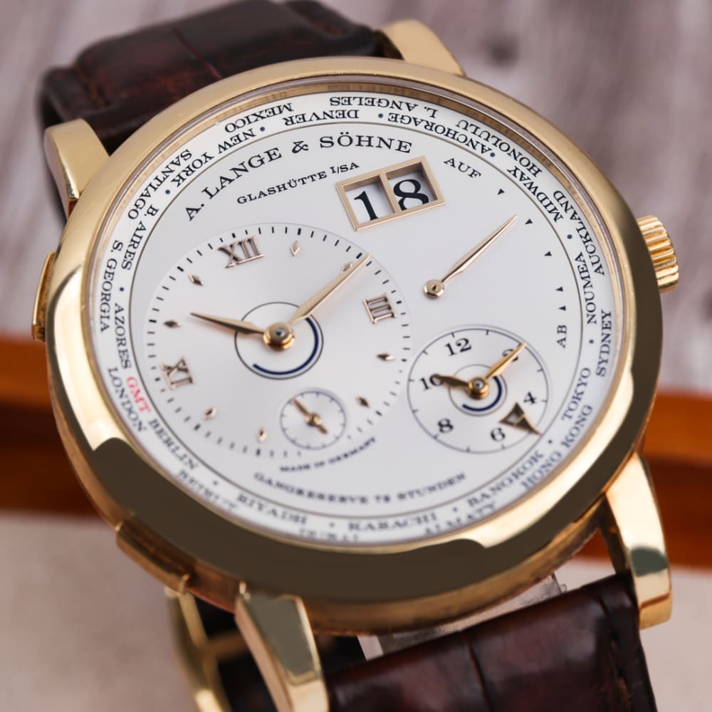 A. Lange & Söhne Lange 1 Timezone Yellow Gold Champagne Dial 41mm