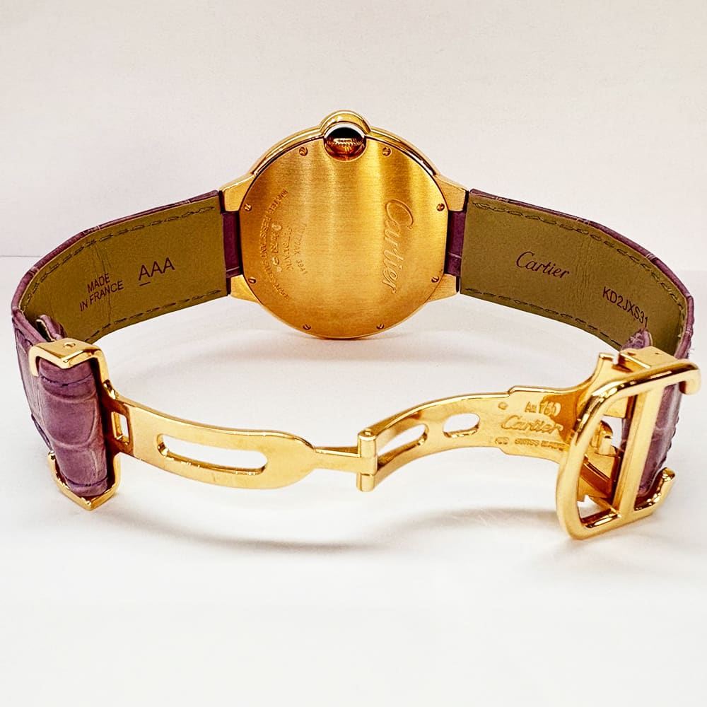 Cartier Ballon Bleu de Cartier Yellow Gold Diamond Silver Dial