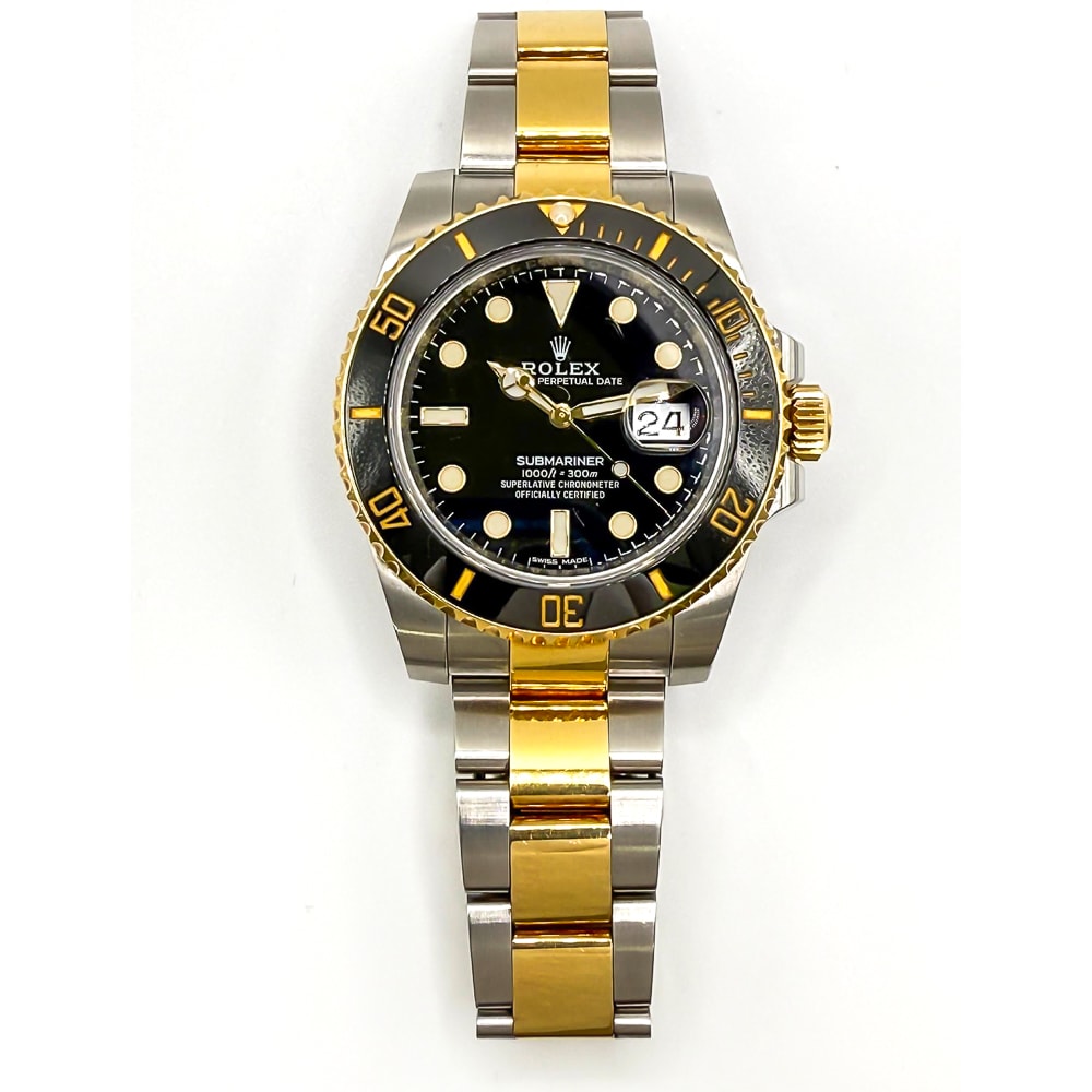 Rolex Submariner Date Yellow Gold & Steel Black Dial 40mm 116613LN