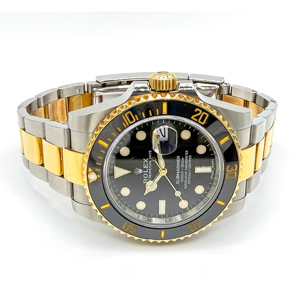 Rolex Submariner Date Yellow Gold & Steel Black Dial 40mm 116613LN