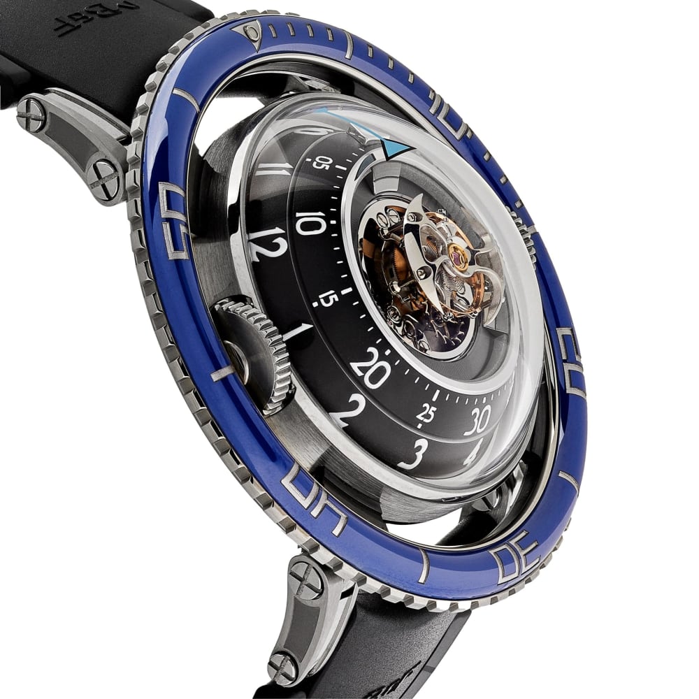 MB&F Aquapod HM7 'Jellyfish' Titanium Blue 50mm Limited Edition 70