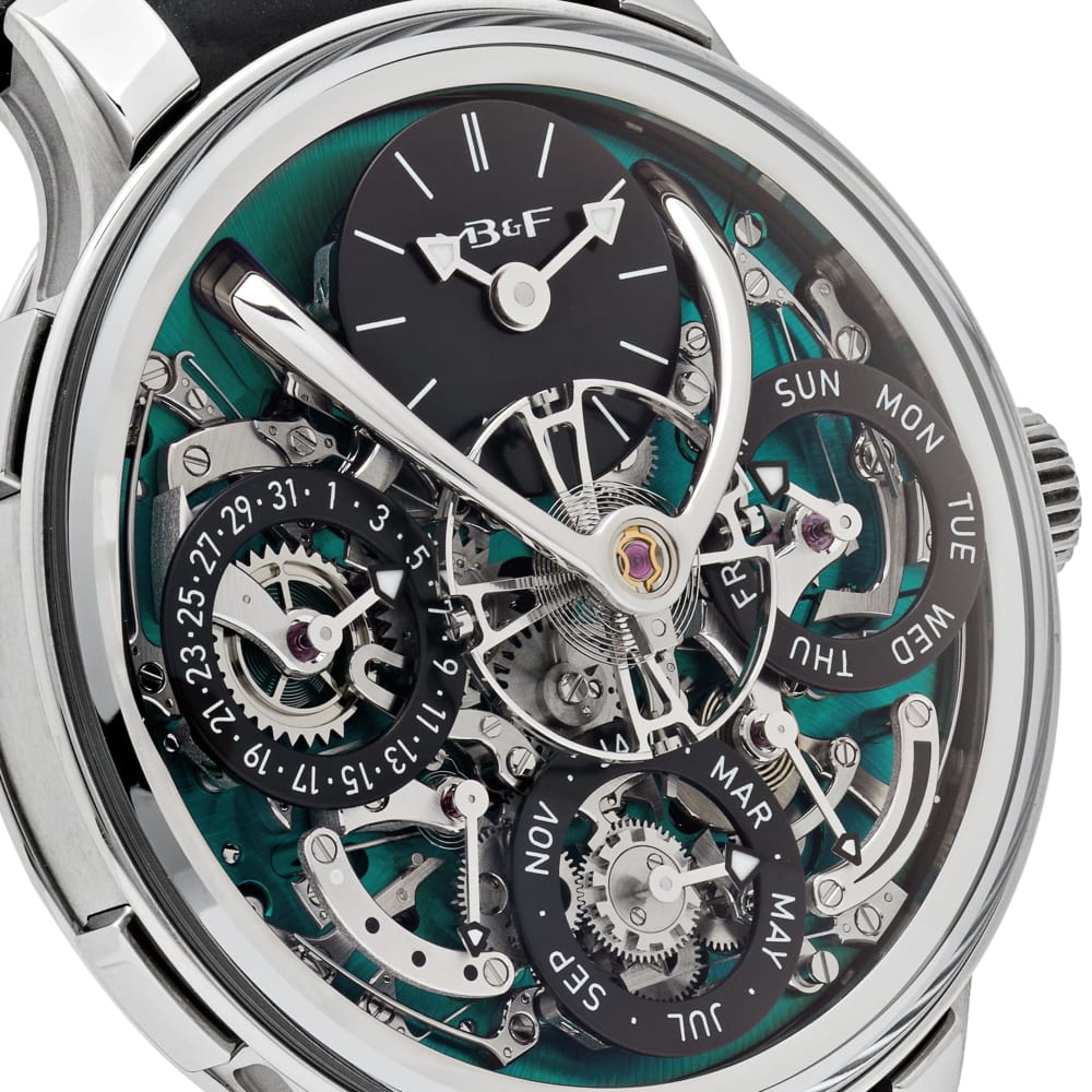 MB&F Legacy Machine Perpetual EVO Titanium Green Dial 44mm
