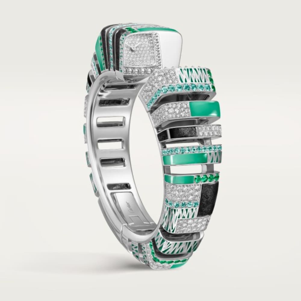 Cartier Reflection de Cartier White Gold Diamond & Emerald Pave