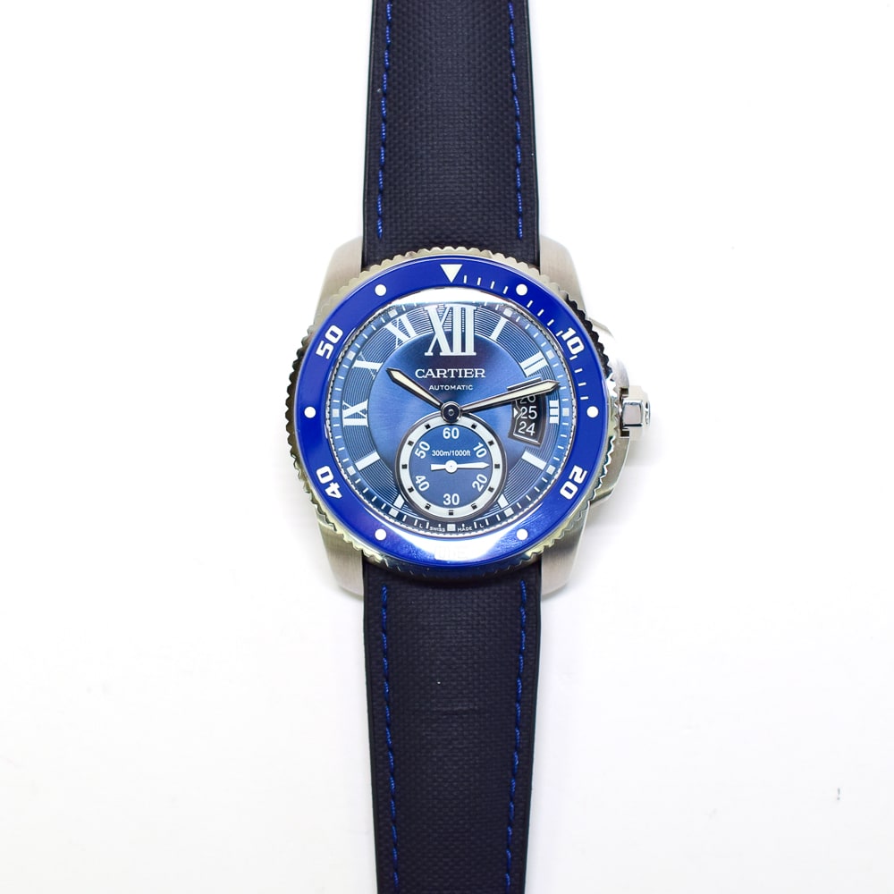 Cartier Calibre de Cartier Steel Blue Dial 42mm WSCA0010 - Make an