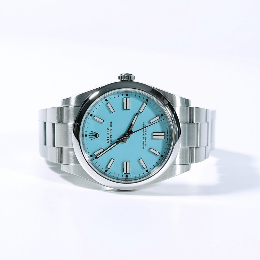 Rolex Oyster Perpetual 41 Stainless Steel Turquoise Dial 124300