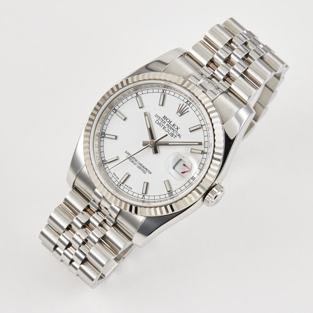 Rolex Datejust Steel Jubilee White Dial 36mm 116234-0088 - Make an