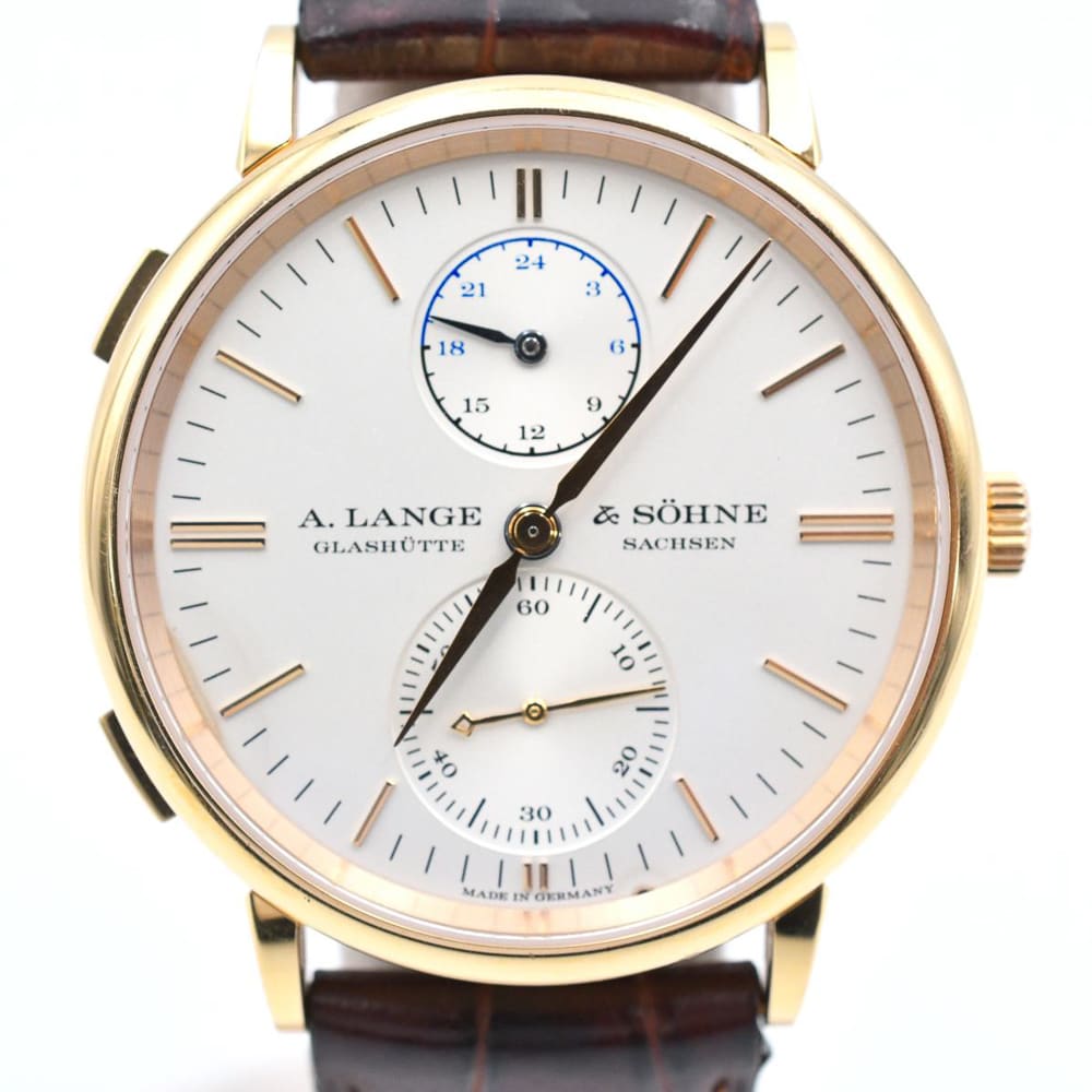 A. Lange & Söhne Saxonia Dual Time Rose Gold Silver Dial 38mm
