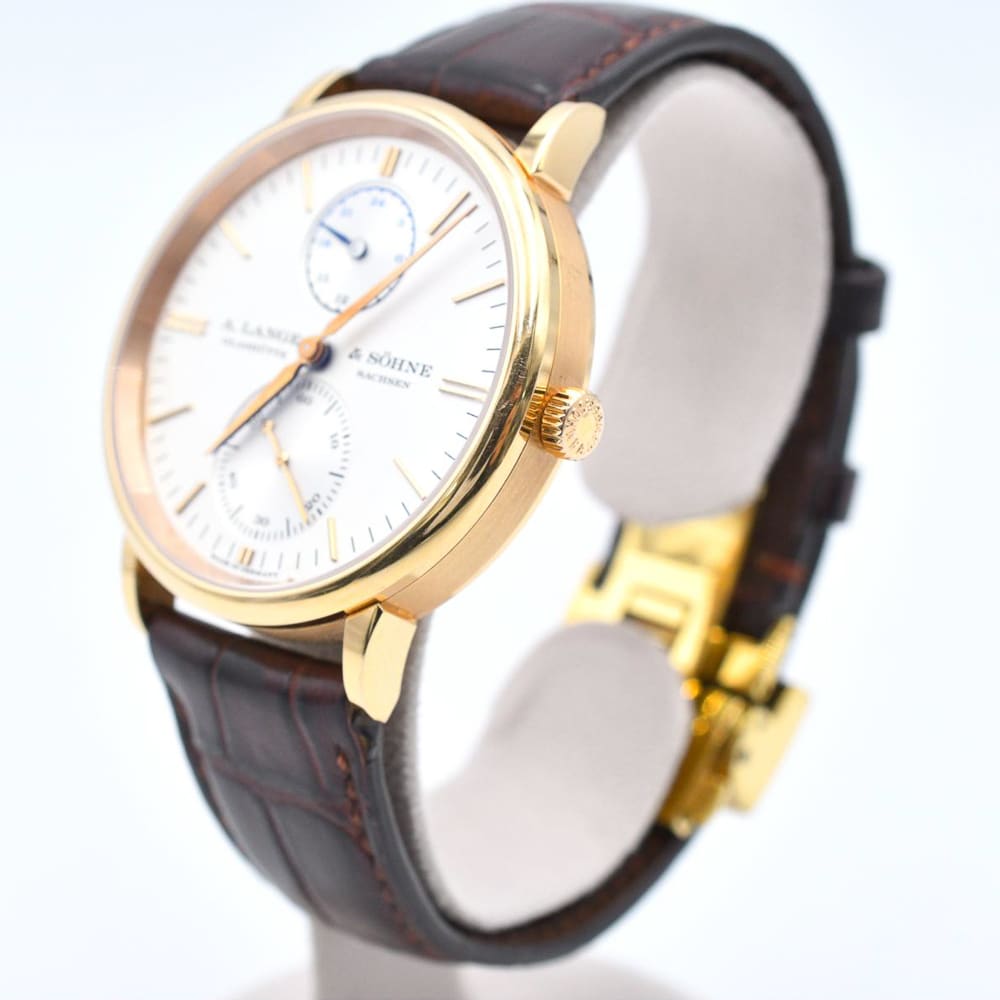 A. Lange & Söhne Saxonia Dual Time Rose Gold Silver Dial 38mm