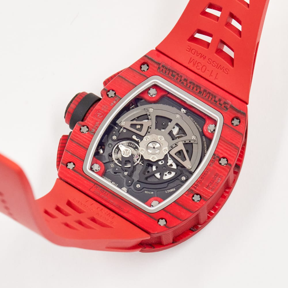 RICHARD MILLE ラバーベルト レッド 10M SWISS MADE Richard Mille RM11 Red Quartz TPT RM11 Red Quartz TPT - Make an