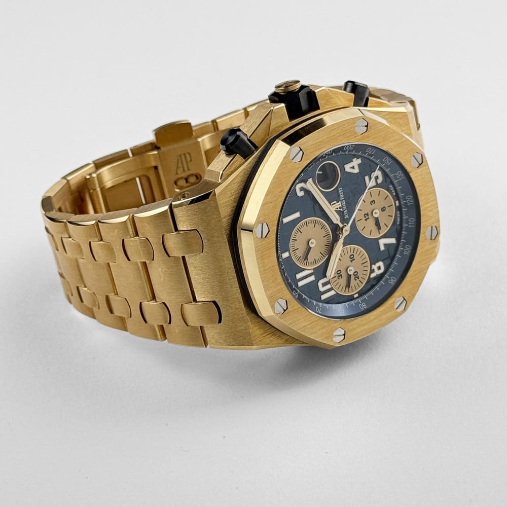 Audemars Piguet Royal Oak Offshore Yellow Gold Blue Dial 42mm