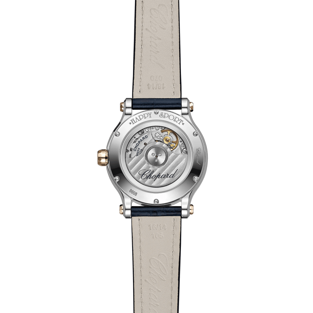 Chopard Happy Sport Rose Gold & Steel Silver Dial 33mm 278608-6001