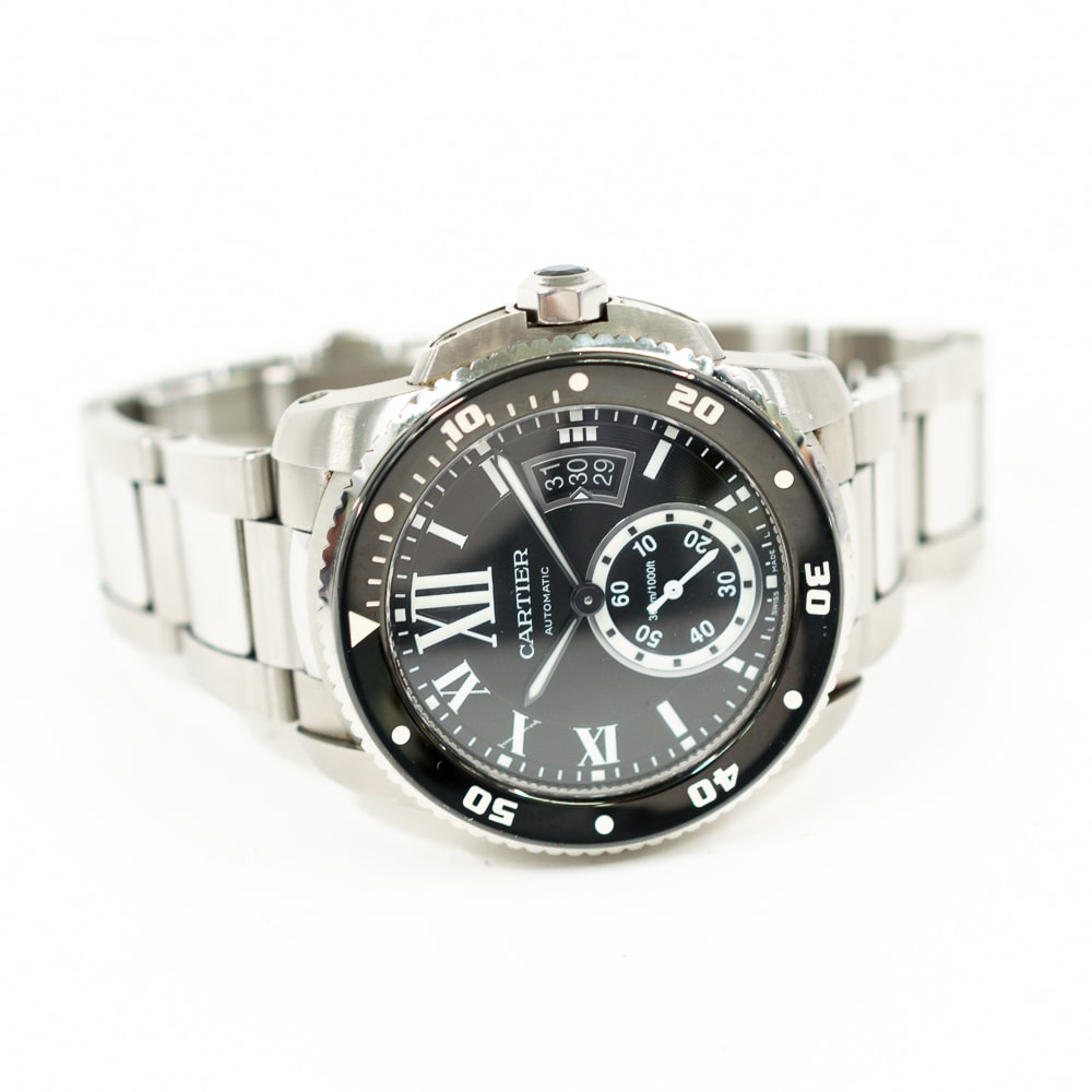 Cartier Calibre de Cartier Steel Black Dial 42mm W7100057 - Make