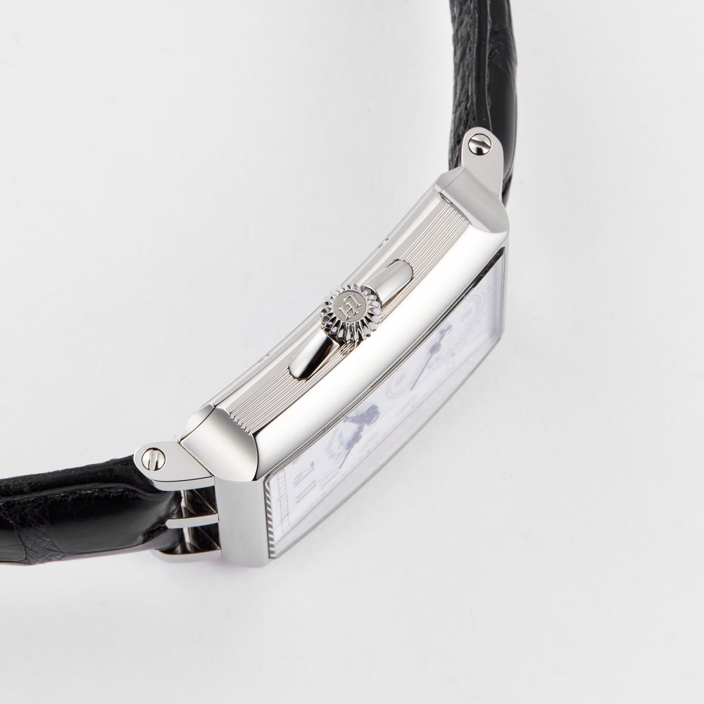 Lang & Heyne Georg No. 141 Steel White Enamel Dial 32mm Georg No