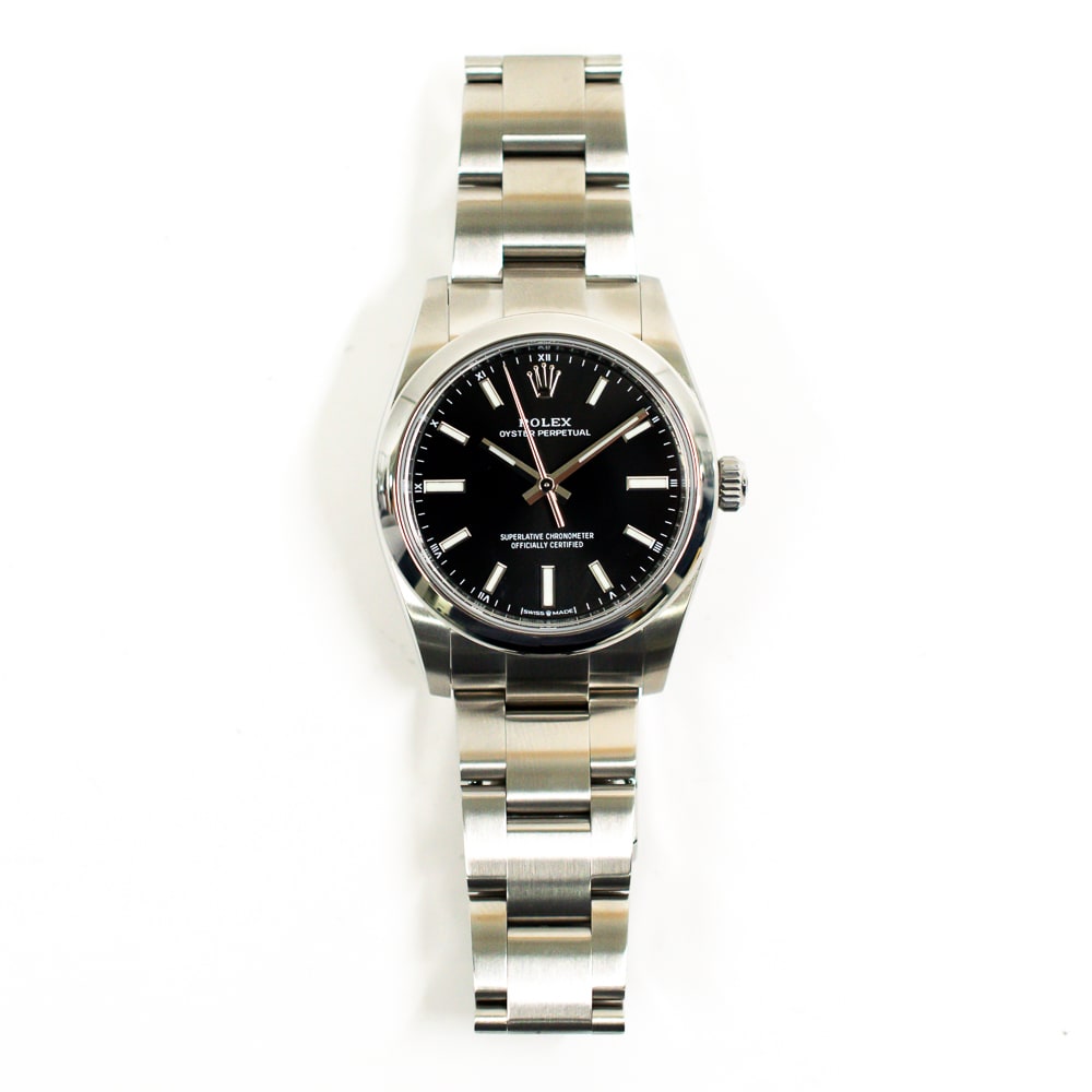 Rolex Oyster Perpetual Steel Black Dial 34mm 124200-0002 - Make an