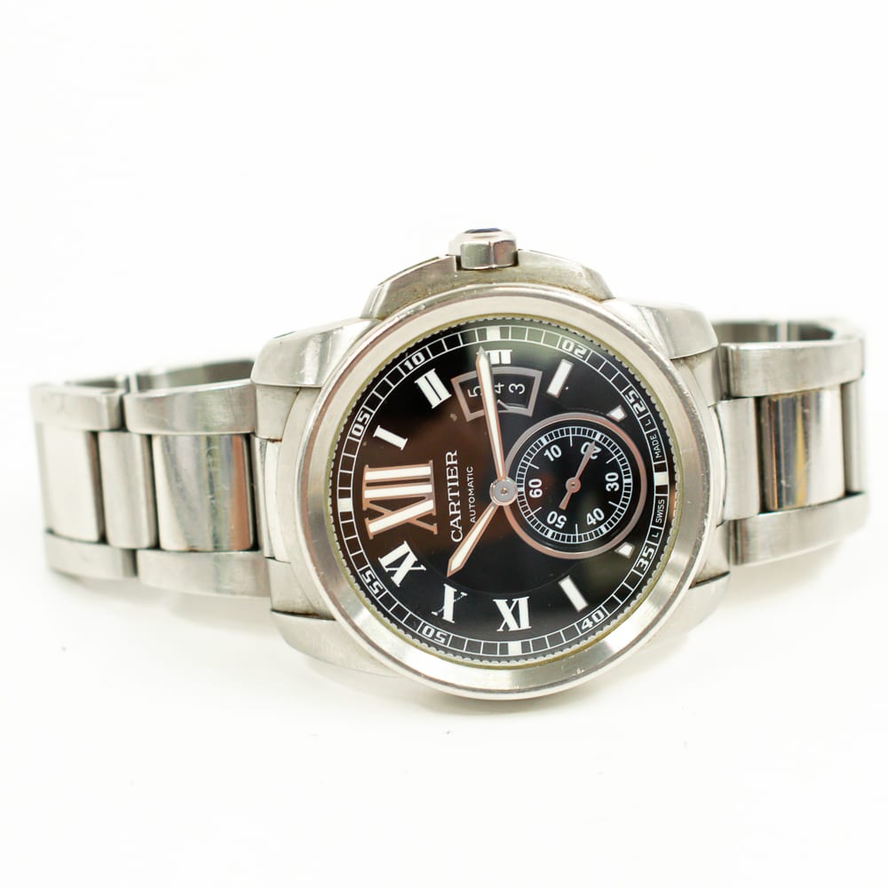 Cartier Calibre de Cartier Steel Black Dial 42mm W7100016 - Make