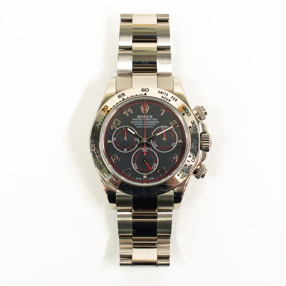 Rolex Daytona White Gold Black Racing Dial 40mm 116509-0036 - Make