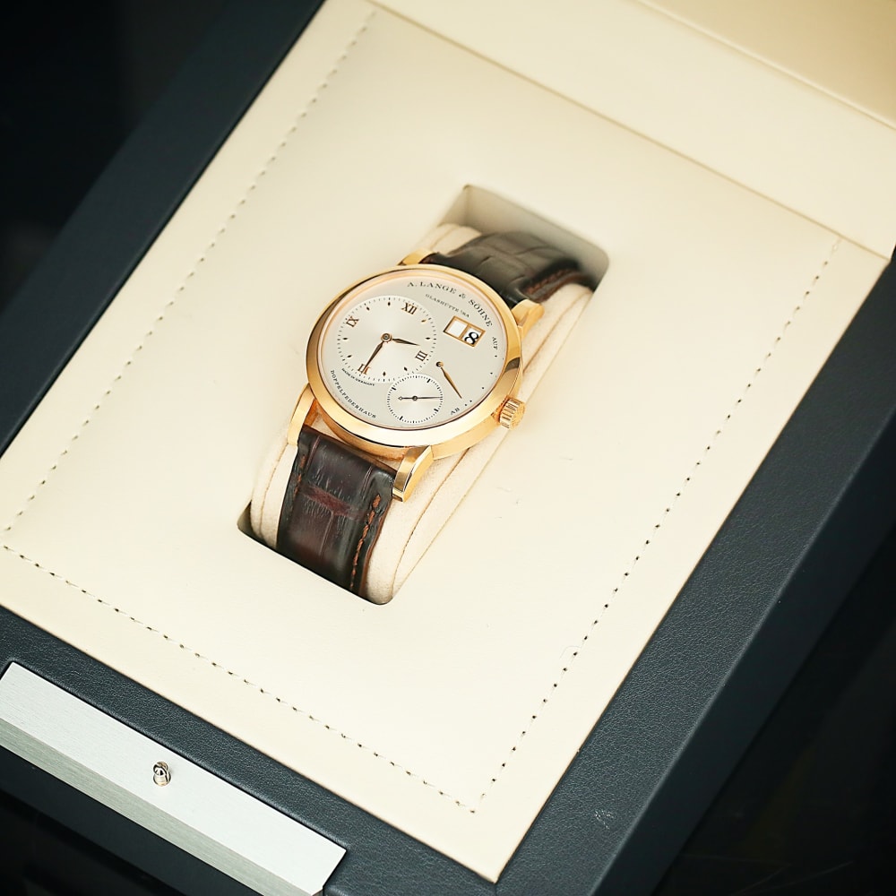 A. Lange & Shne Lange 1 Rose Gold Silver Dial 38mm 191.032 - Make an offer  | Wristcheck