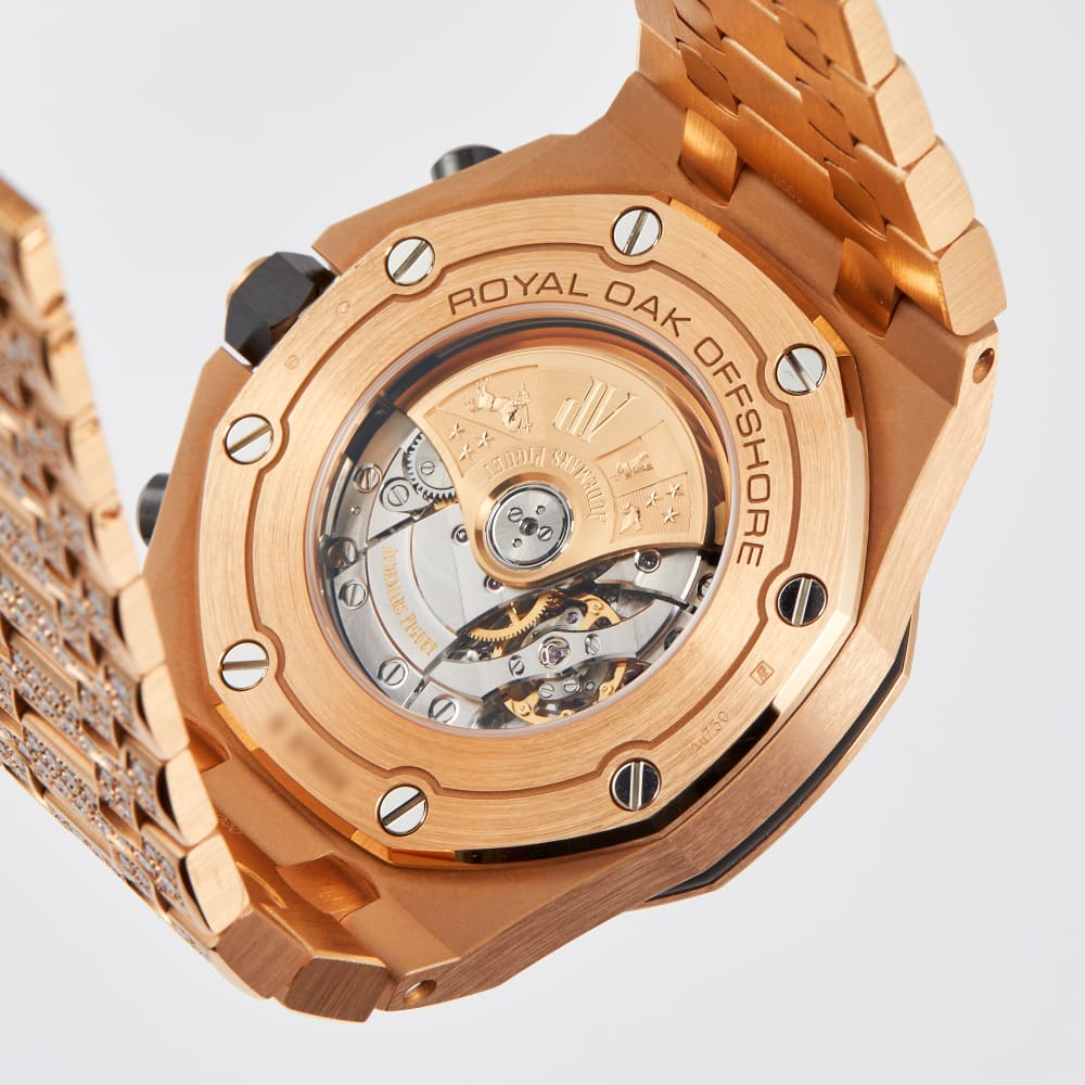 Audemars Piguet Royal Oak Offshore Rose Gold Diamond Pave Dial