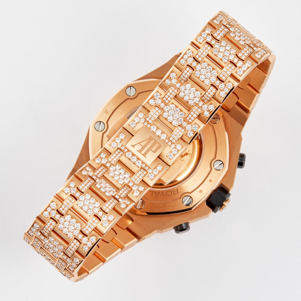 Audemars Piguet Royal Oak Offshore Rose Gold Diamond Pave Dial