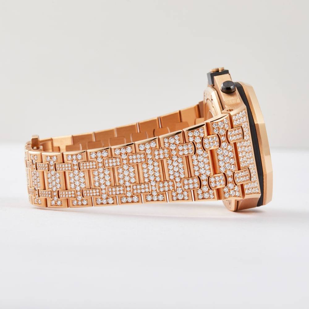 Audemars Piguet Royal Oak Offshore Rose Gold Diamond Pave Dial