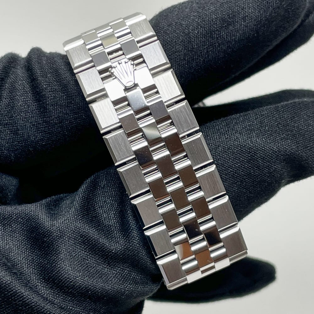 Rolex Land-Dweller Platinum Ice Blue Honeycomb Dial 36mm 127236