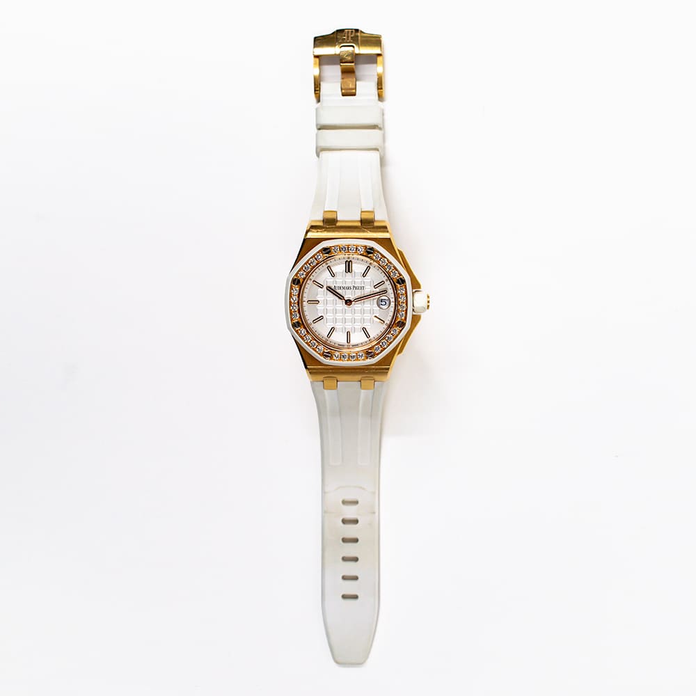 Audemars Piguet Royal Oak Offshore Quartz Rose Gold Diamond White