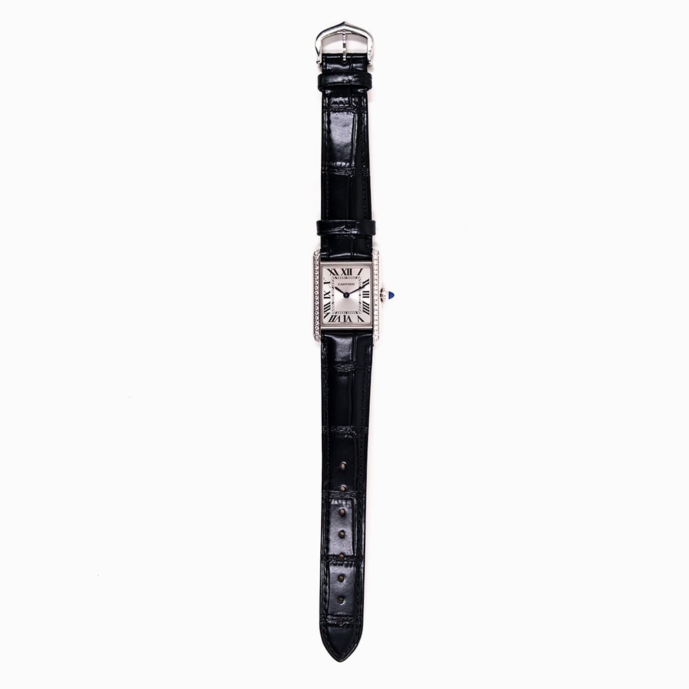 Cartier Tank Must Steel Diamond Silver Dial 22mm W4TA0016  display picture 3