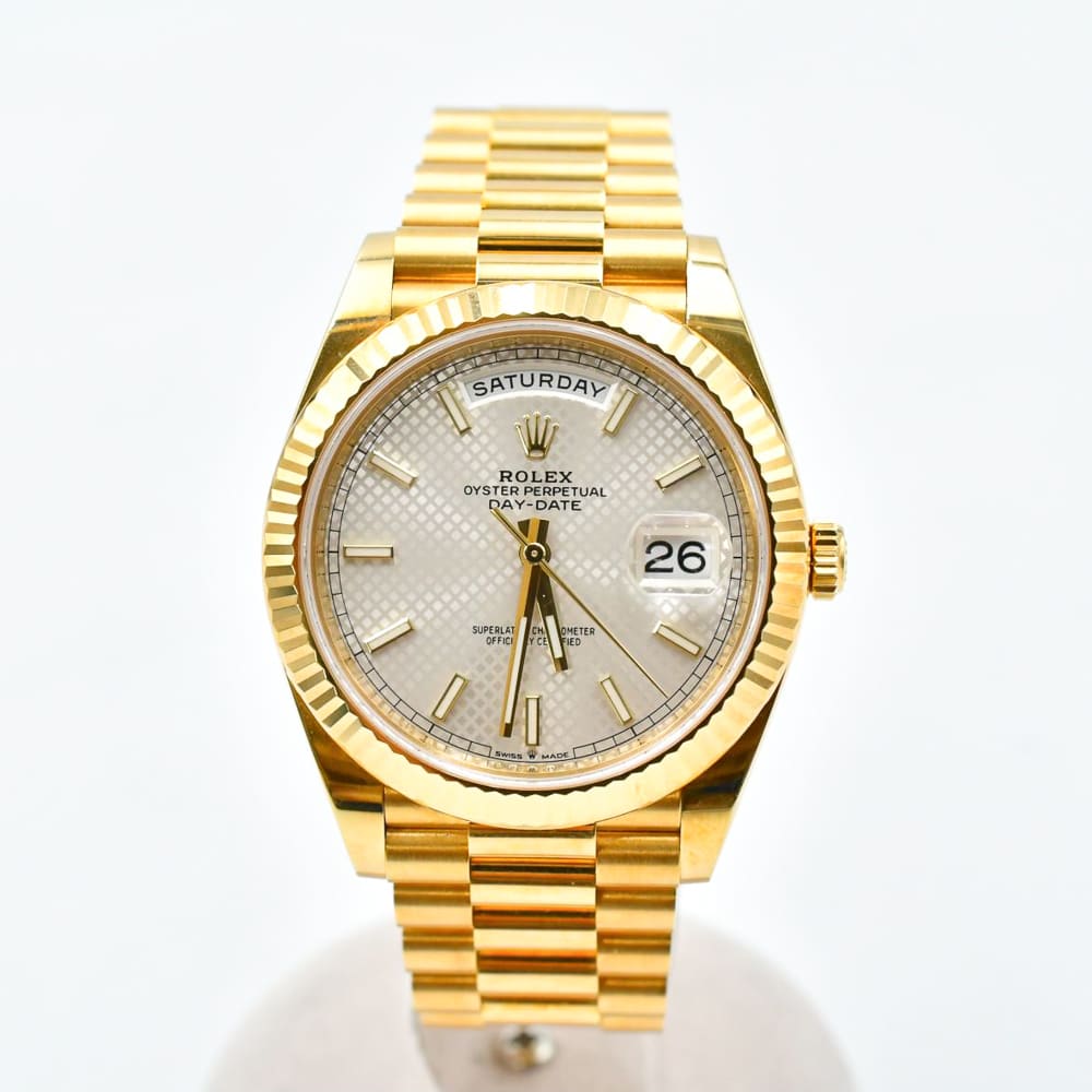 Rolex Day-Date Yellow Gold Silver Dial 40mm 228238-0008 - Make an