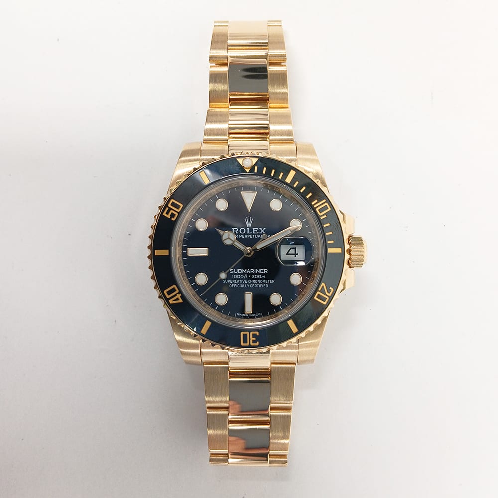 Rolex Submariner Date Yellow Gold Black Dial 40mm 116618LN-0001