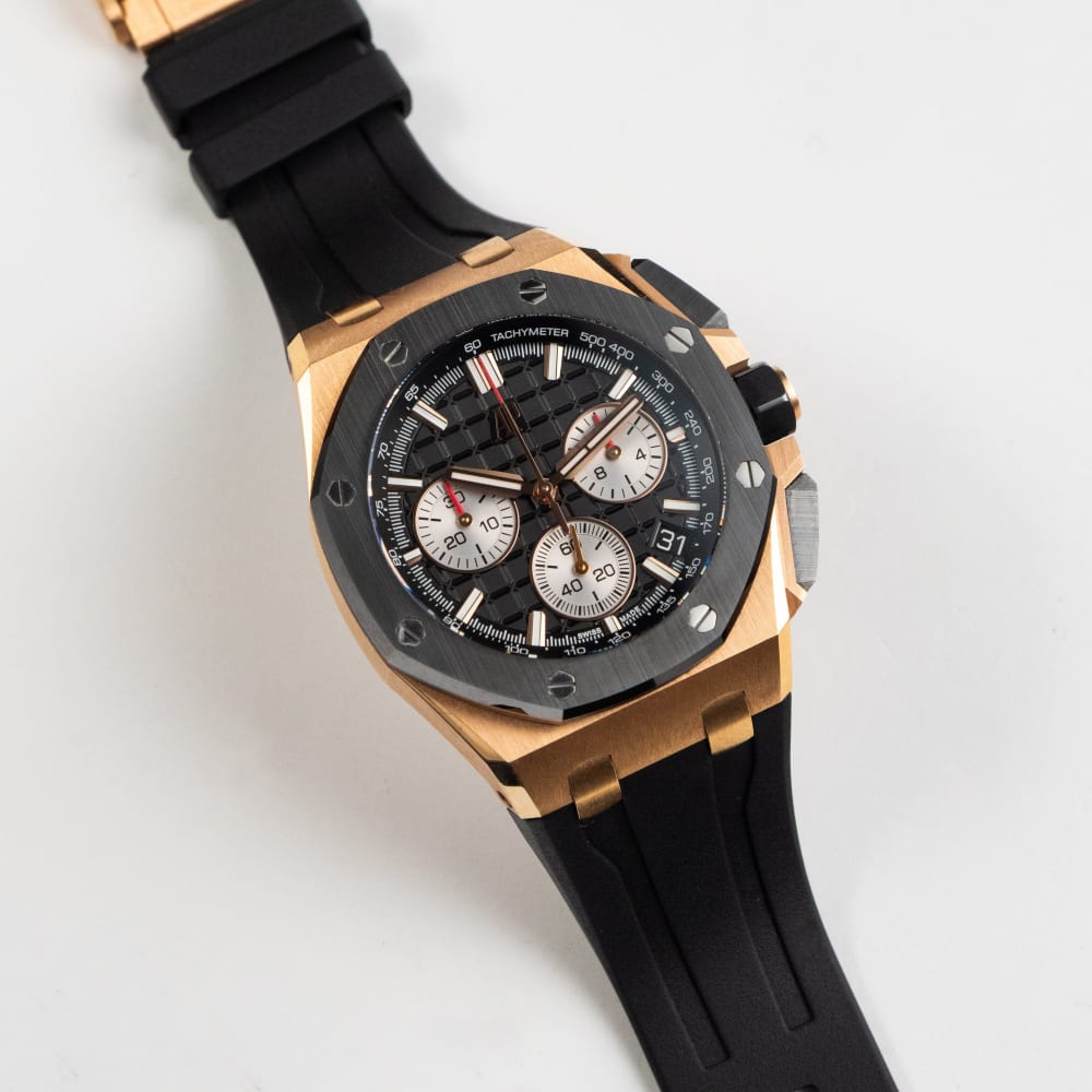 Audemars Piguet Royal Oak Offshore Rose Gold Black Dial 43mm