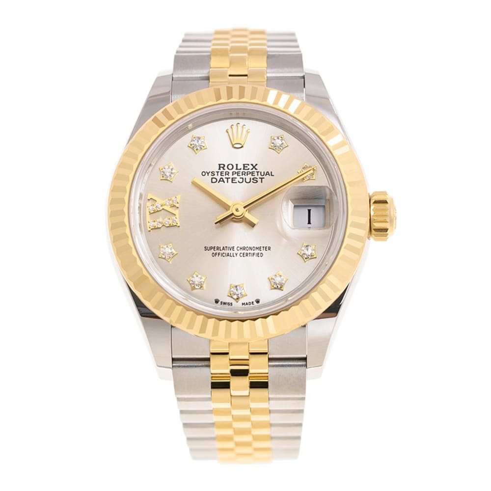 Rolex Lady-Datejust Yellow Gold & Steel Jubilee Silver Dial 28mm