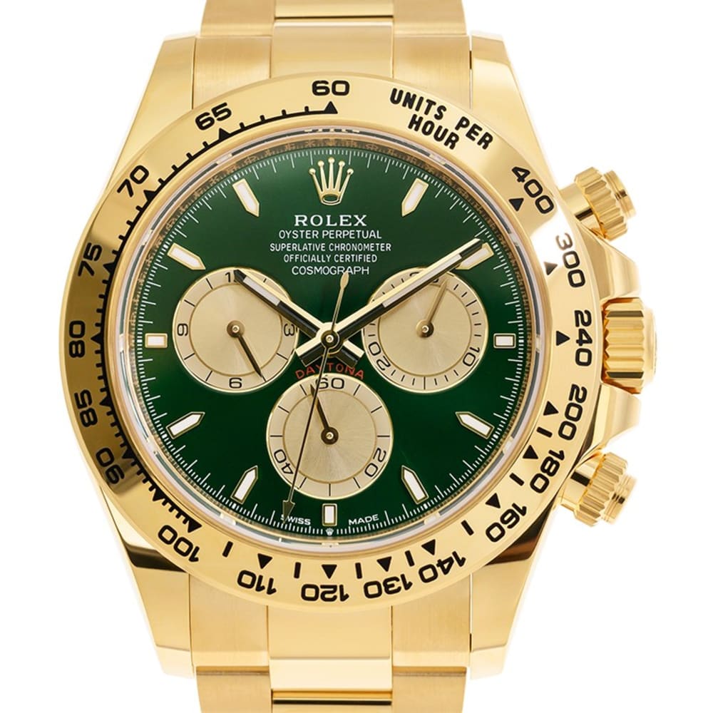 Rolex Daytona Yellow Gold Green Dial 40mm 126508-0008 - Make an