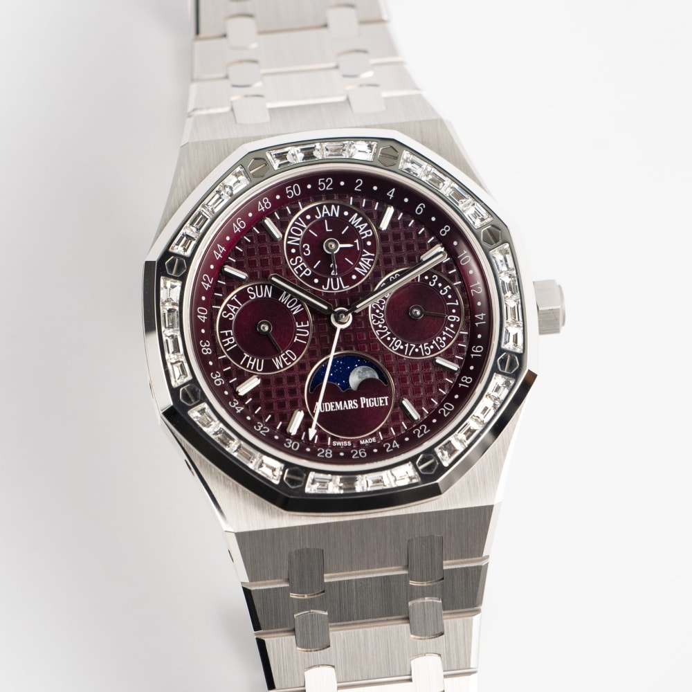 Audemars Piguet Royal Oak Perpetual Calendar White Gold Diamond