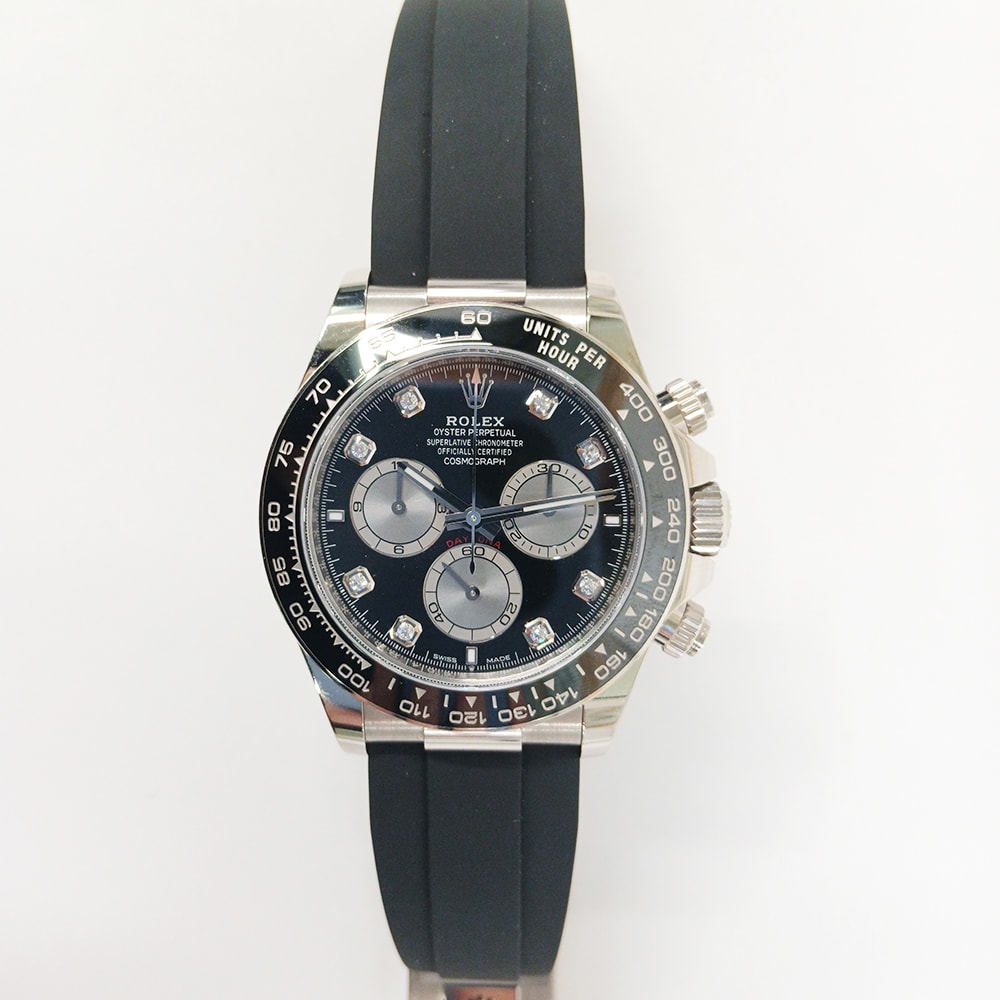 Rolex Daytona White Gold Oysterflex Black Dial 40mm 126519LN-0004