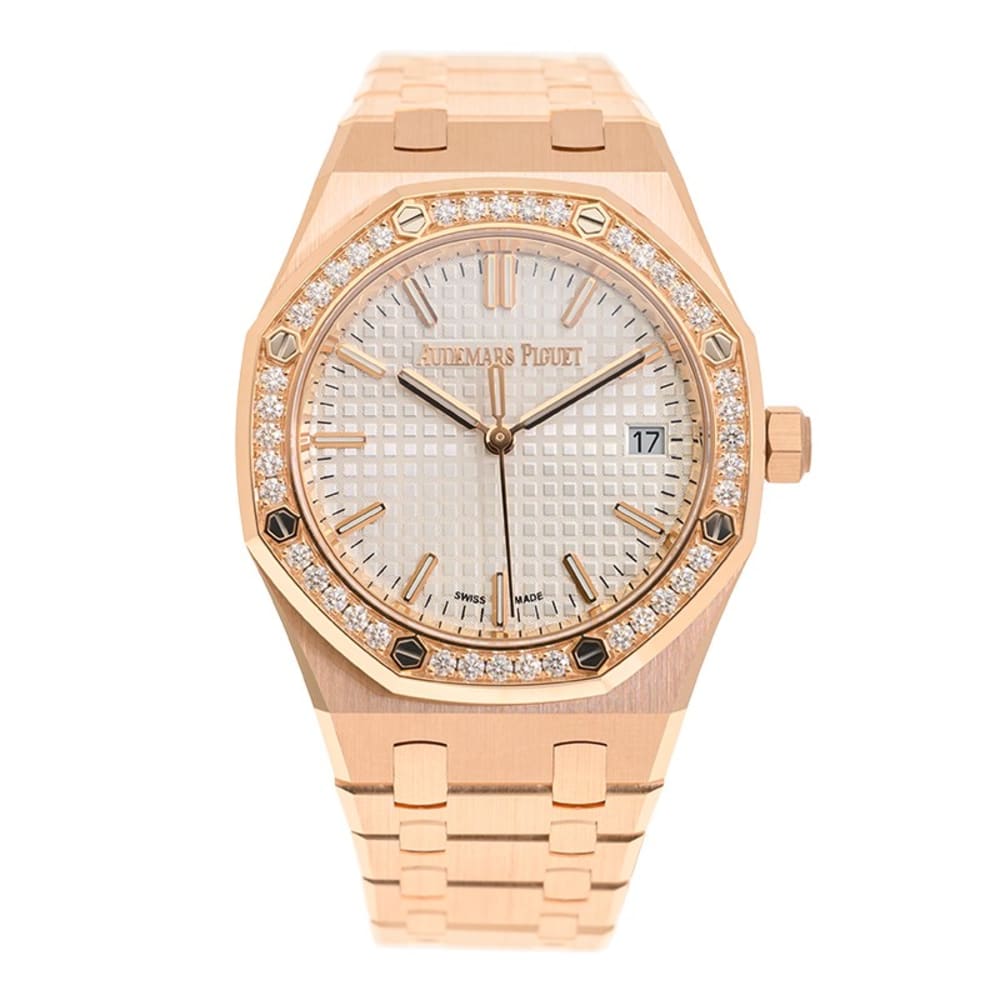 Audemars Piguet Royal Oak Selfwinding Rose Gold Diamond Silver