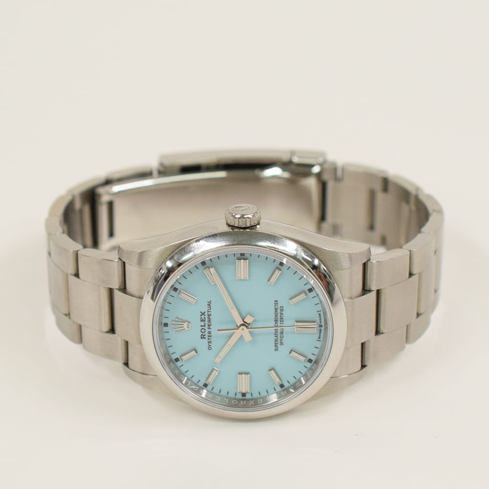 Rolex Oyster Perpetual Steel Turquoise Dial 36mm 126000-0006