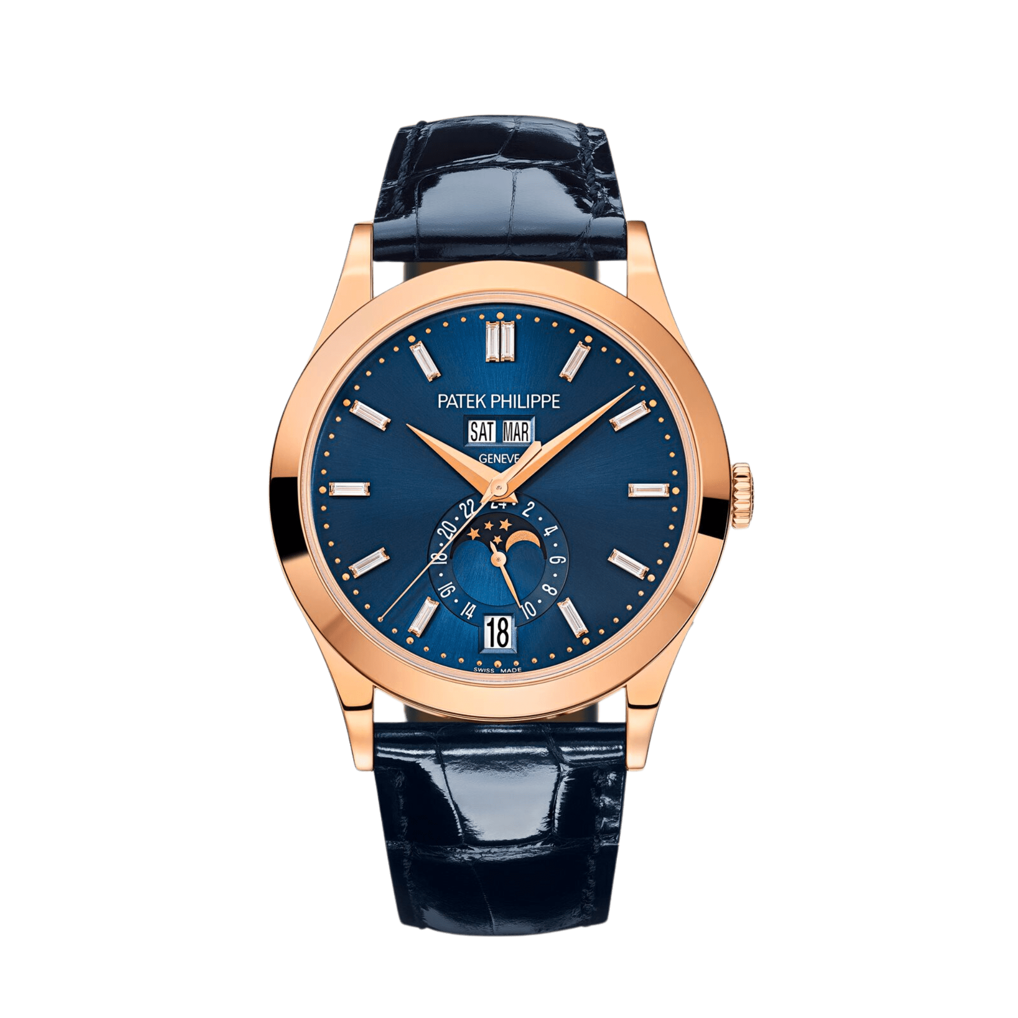 Image of Complications Annual Calendar Rose Gold Blue Dial 38mm