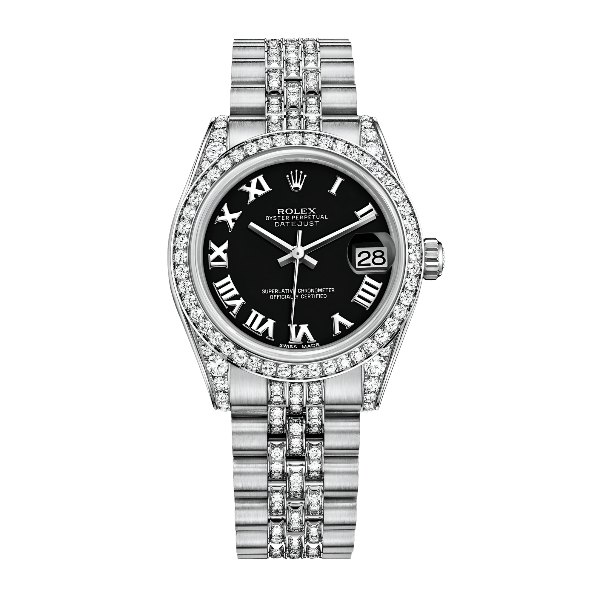Image of Datejust White Gold Diamond Jubilee Black Dial 31mm