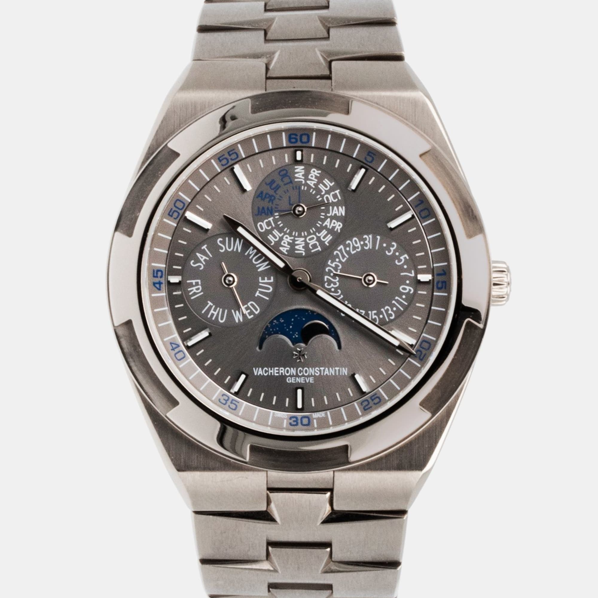 Image of Overseas Ultra-Thin Perpetual Calendar White Gold Grey Dial 41mm