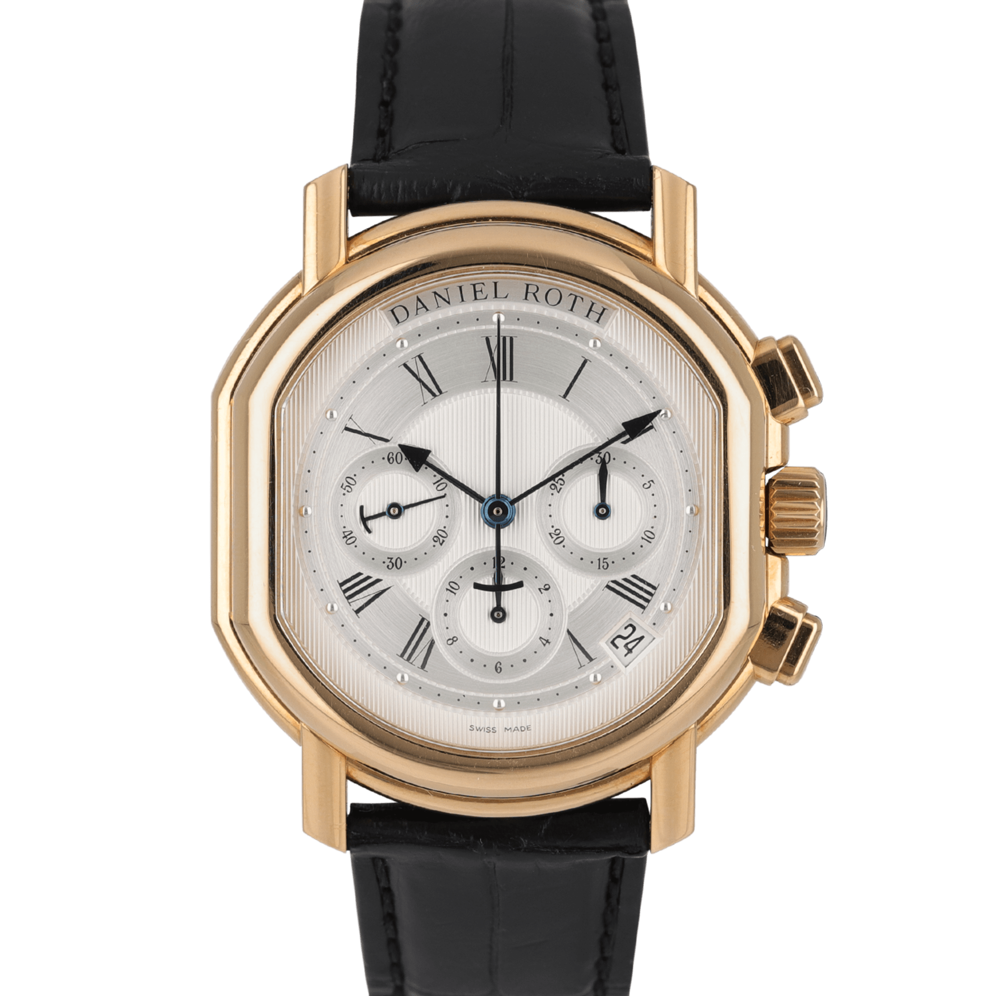 Image of Masters Chronograph Yellow Gold Silver Dial 41mm