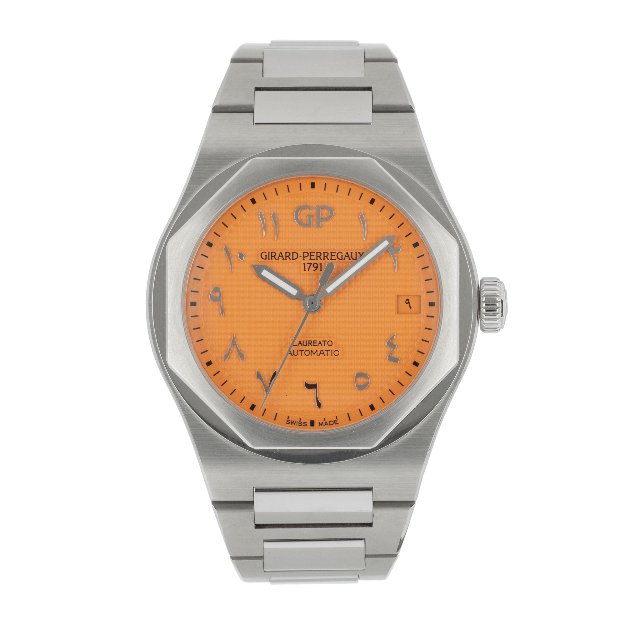 Image of Laureato Orange Arabic Dial Limited Edition 42mm