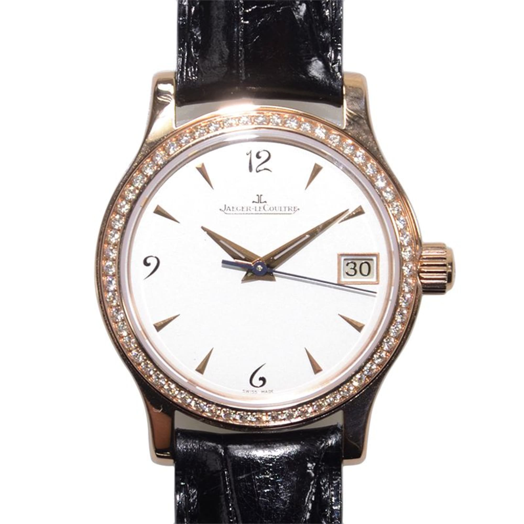 Image of Master Control Rose Gold Diamond White Dial 40mm