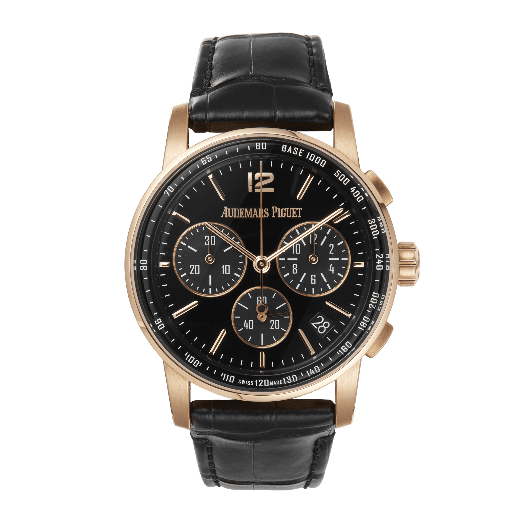 Image of Code 11.59 Chronograph Rose Gold Black Dial 41mm