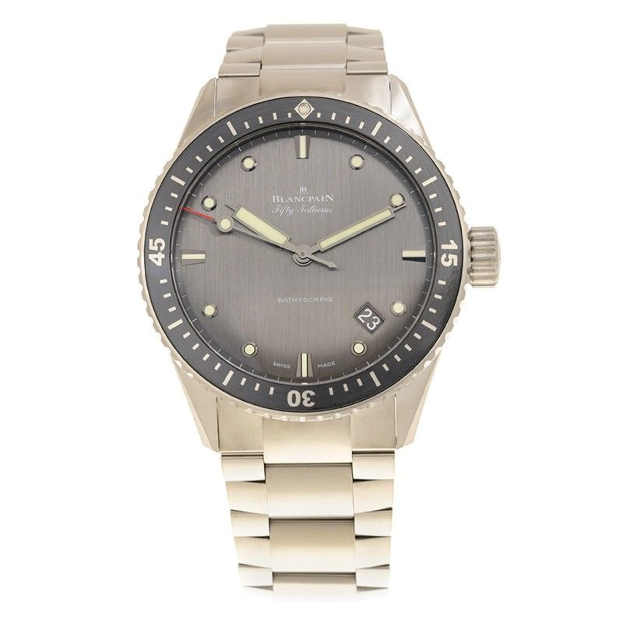 Image of Fifty Fathoms Bathyscaphe Titanium Grey Dial 43mm